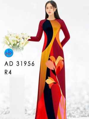 Vải Áo Dài Hoa In 3D AD 31956 20